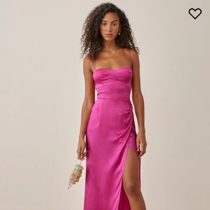 New with tags reformation Marguerite silk dress